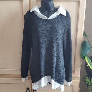 Women's Grey Sweater Shirt